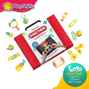 PlayShifu Tacto Doctor - Interactive Doctor Kit for Ages 4-8 | Digital Pretend Play Games | Educational Toys and Gifts for Boys&Girls (works with iPads iPhone Samsung and Lenovo tables and Amazon Fire)