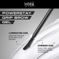 Make Over Powerstay Grip Brow Gel - Mascara Clear - EyeBrow Pomade, Browcara, Eyebrow Gel, Waterproof. 