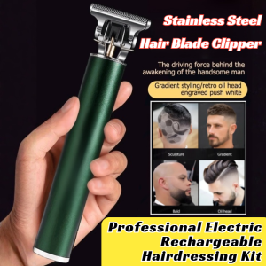 Professional Electric Rechargeable Hairdressing Kit Rechargeable Washable Haircutting Machine Stainless Steel Hair Blade Clipper