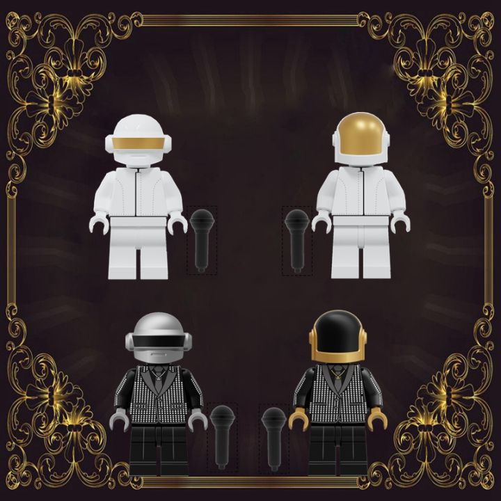 Daft Punk Music Band Celebrities idols TV Movie Minifigures Bricks ...