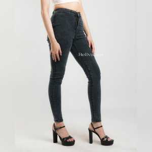 Bellvanya-Celana Hig Waist Pensil Wanita Celana Jeans Wanita Jeans Strech Wanita