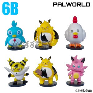 Action Figure PALWORLD set - Miniatur Figur Topper Kue Pajangan Mainan Game Pal World Pokemon