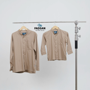 KEMEJA COUPLE AYAH DAN ANAK LAKI LAKI LENGAN PANJANG BASIC VEEZY SERIES FADSAN