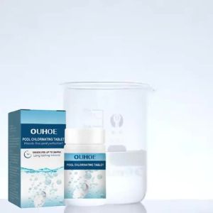 👉 Click to Save! OUHOE  Swimming Pool Chlorine Tablets   Water Quality Cleaning Deodorizing Instant Multi-Functional Effervescent Tablets
