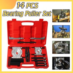 CHUANGCHA0 14 PCS Original HeavyDuty Universal Bearing Separator & PullerCombination Set