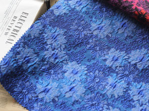 Màu Retro Dệt Relief Ba Chiều Vải Dệt Hoa Tay Áo Bong Bóng Đầm Thời Trang Vải Vải Dệt Hoa