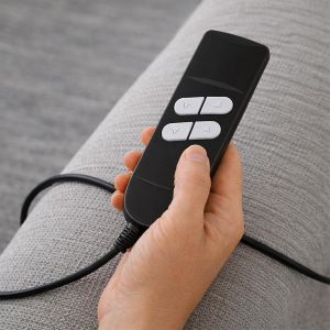 Power Recliner Remote Control Replacement 4-Button 5-Pin Handset with Straight Plug for Power Lift Chair Recliners Back & Leg Rest Up/Down Control1Pcs (4-Button Straight Plug)