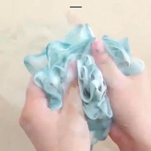 SCCS~Double color matching super soft bath bath flower large rub back bath ball durable bath ball
