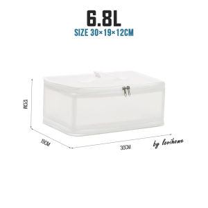 Transparent Waterproof Storage Box Foldable Clothes Organizer Closet Wardrobe Organiser