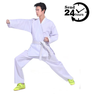 Childrens and adult karate uniforms high quality uniforms taekwondo boxing training uniforms martial arts uniforms cotton polyester baju karate