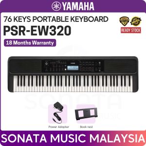 YAMAHA PSR-EW320 76 Keys Portable Keyboard for kid and beginner - Package A ( psrew320 / psrew 320 )