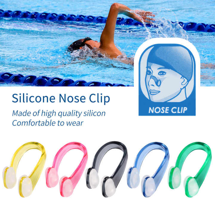 TOSPRA 1 PCS Swimming Soft Silicone Nose Clip Ear Plugs Set Swimmer