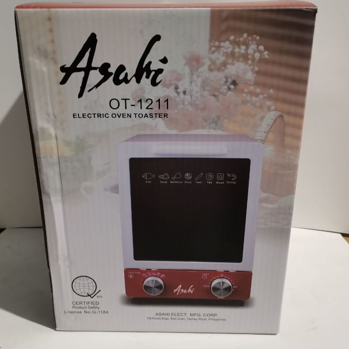 Asahi electric oven toaster OT1211 12 liters Lazada PH