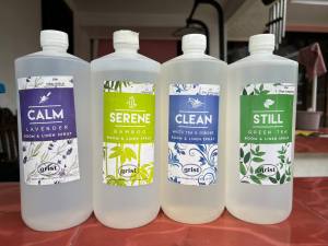 GRIST Room & Linen Spray Fragrance (1Liter/250ml) Home Car Curtains Clothes Kitchen & Bathroom