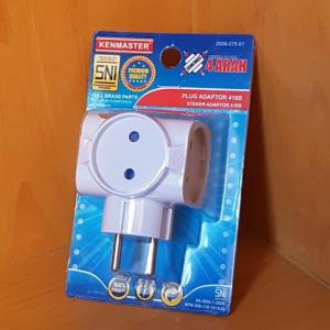 Kenmaster 418B Steker T Arde Adaptor 4 Arah Lubang Soket - Socket