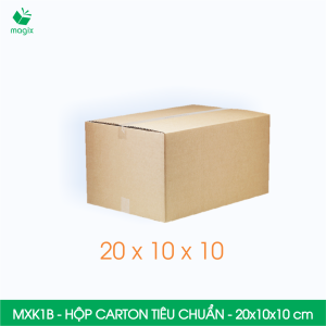 MXK1B - 20x10x10 cm - 60 hộp carton đóng hàng tiêu chuẩn - Thùng carton hộp giấy | Magix Packaging