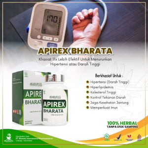 OBAT Vertigo Obat Darah Tinggi Obat Hipertensi APIREX BHARATA Herbal Asli Original 100%