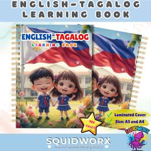 Lets Learn: English-Tagalog Workbook for Kids | Laminated Cover