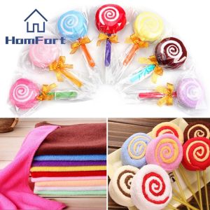 Lolipop Towel Cake Shape Wedding New Year Christmas Gifts Novelty Items Goodies Murah Doorgift Bajet Micro Fabric Cake Towel