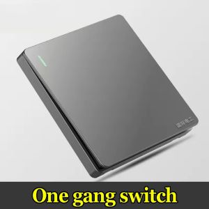 220V International Universal Wall Light Power Matte Ultra Thin Panel Button 1/2/3/4/ Gang Switch