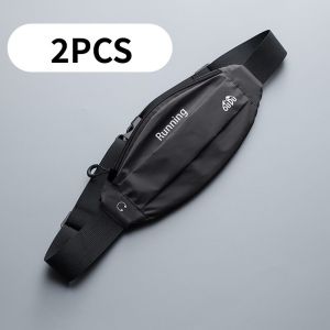 Guoftstars 1/2/3/4/5/10PCS No Bounce Running Waist Bag Waterproof Sports Fanny Pack with Headphone Hole for Jogging Gym Men Women Túi đeo hông , Túi đeo hông chạy bộ , Túi đeo hông thể thao .AutoMaxion