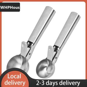 [COD] WHPHous Ship within 24 hours Ice Cream Scoops Stainless Steel Ice Cream Digger Non-Stick Fruit Ice Ball Maker Watermelon Ice Cream Spoon Tool