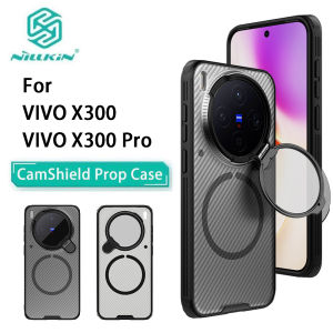 For Vivo X300 Pro Phone Case Nillkin CamShield Prop Magnetic Clear Version Hard PC+TPU Shell Shockproof Back Cover