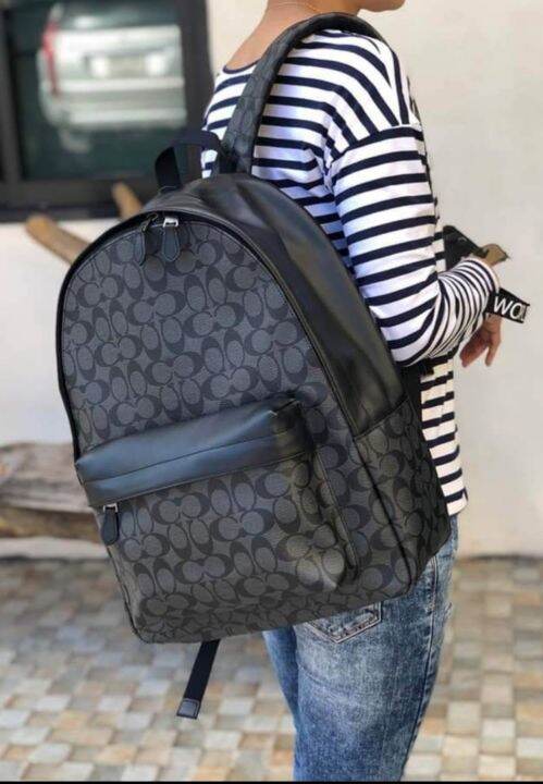 Coach fabric clearance backpack