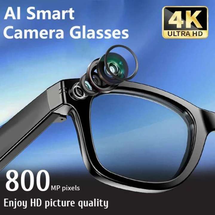 Lunettes photochromiques intelligentes 4K avec IA, appareil