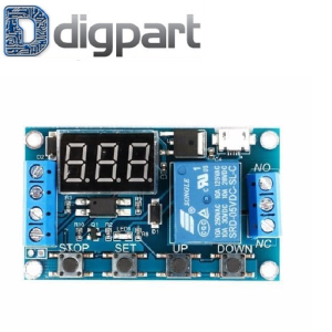 Digital Timer Time Delay OFF ON Relay pewaktu alat Mesin Waktu