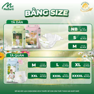 [MỚI] Tã Bỉm Dán Quần Momo Diamond Nature Bản Cải Tiến Mới  Đủ Size NB - 4XL Cho Bé