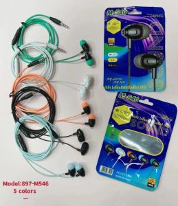 Handsfree + Mic M546 Sound Stereo Earphone Headset Extra Bass