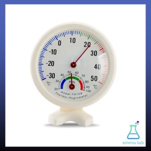 เทอร์โมมิเตอร์ และ ไฮโกรมิเตอร์ เครื่องวัดความชื้นสัมพัทธ์ อุณหภูมิ แบบเข็ม ไม่ต้องใช้ถ่าน TH101B TH108