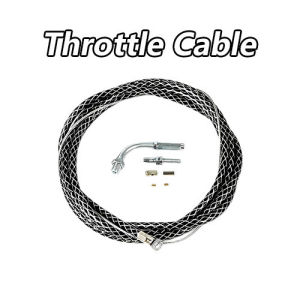 Motorcycle Mini Quick Throttle Handle Grip Set 190cm Brake Throttle Cable Universal