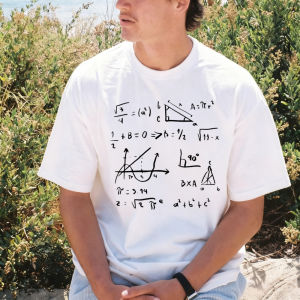[Local Stock] VCC Problem Solver Math Teacher Mathematical Formulas Design Tshirt Summer Short Sleeve Casual Fashion Man Women Clohing