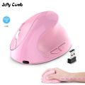 Black Myth Wukong Jelly Comb Vertical Mouse Wireless Mouse 2.4G Rechargeable Pink Ergonomic Mice Wireless Mouse For PC / Laptop / Windows / io s. 