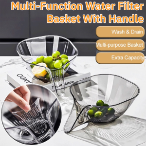 Multi-Function Water Filter Basket Kitchen Vegetable Fruits Food Colander Baskets With Handle