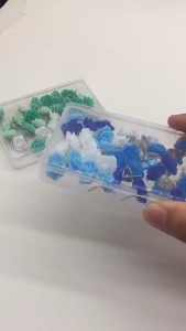 30Pcs Floral Thumb Tacks for Wall Cork Board Bulletin Board Flower Push Pins Tacks Rose Decorative Floret Pushpins