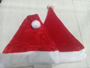 Topi Bludru Santa Tebal 1 Pcs 20 Pcs 50 Pcs / Topi Natal / Topi Merry Christmas / Topi Santa Dewasa / Topi Santa Anak / Topi Natal Merry Christmas / Topi Natal Polos /Topi Natal Untuk Anak Anak / Topi Natal Dewasa / Topi Bludru Natal