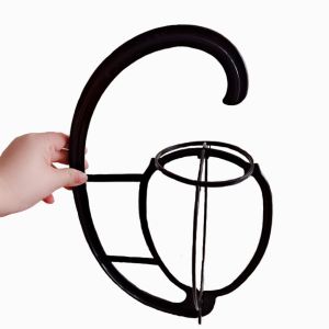 Wig Stand Gantung Rambut Palsu Penyangga Dudukan Wig Tempat Display Wig Plastik Elastis