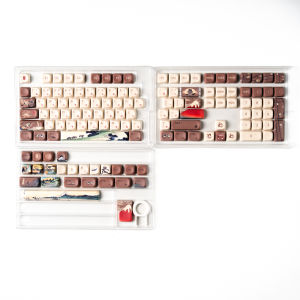 Wopier 133 Phím Fuji Núi Chủ Đề phím cơ PBT Moa Hồ Sơ PBT Nhuộm Sub DIY Key Mũ Cho 61/87/104 công tắc Cherry MX Bàn phím cơ chơi game