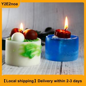 【Local shipping】 Cylindrical Candle Mould Handmade Candle Mold Silicone Mold Wax Mold Small Craft