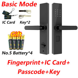 Smart Door Lock Anti-Theft Fingerprint Wifi Digital Password Lock Electronic Lock APP Unlock