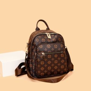 Movi Katie balo da pu thanh lịch với khóa kéo và in hoa cho mùa xuân 2025