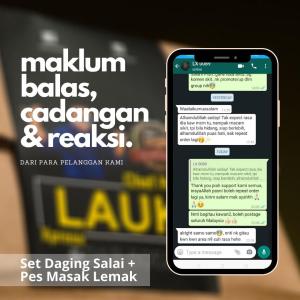 Lauk Xpress Daging Salai & Pes Masak Lemak Cili Api