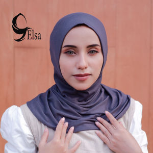 Jilbab Inner Resleting Multifungsi Motif Polos Warna Cinnamon/Krem