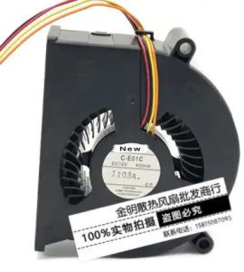 C-E01C DC 12V 400MA พัดลมระบายความร้อน 4 สาย 80x73x25mm สำหรับเซิร์ฟเวอร์และโปรเจคเตอร์