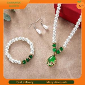 ❣️❣️❣️ Vintage Fashion Pearl Jewelry Set For Women Necklace Earrings Bracelet Set Wedding Party Jewelry Gift Pendientes