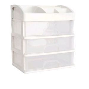FAUS Rak Kosmetik 3 Laci Susun/Makeup Storage Organizer Multifungsi/Tempat Kosmetik/Kotak Kosmetik