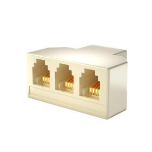 3 chiều RJ11 giắc cắm điện thoại bộ chia bộ chuyển đổi cổng 6P4C/6p2c cho gia đình và sử dụng tại văn phòng khả năng chống nhiễu mạnh